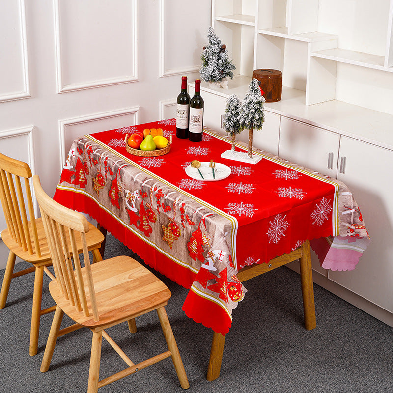 Festive tablecloth with Christmas motif