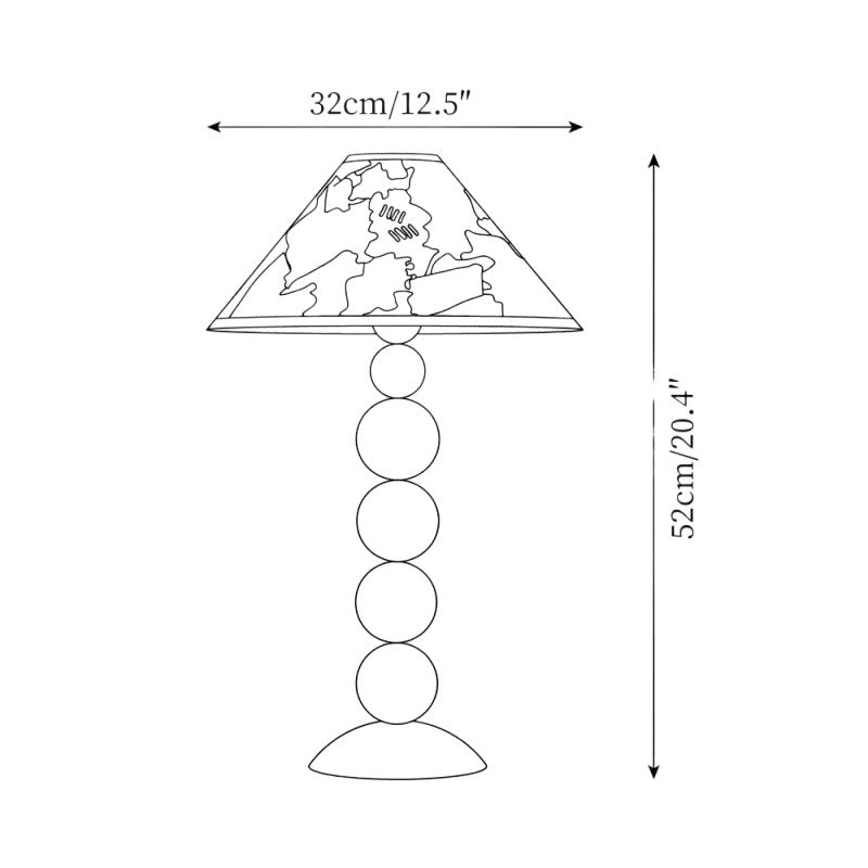 Artistic Explanation Table Lamp