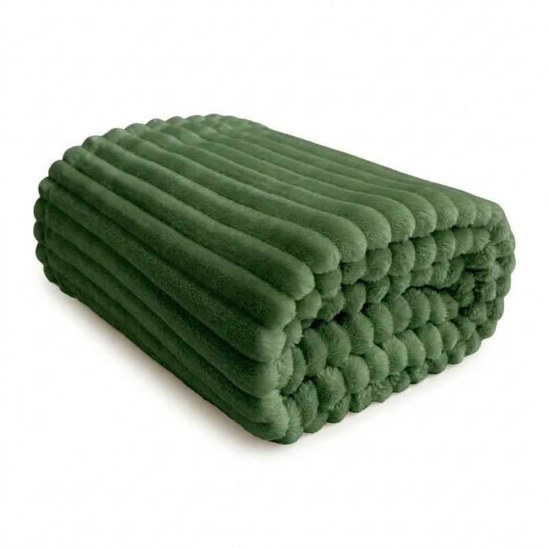 Textured Fleece Throw Blanket