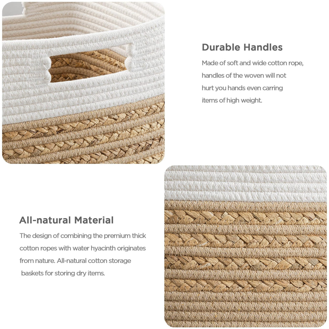 Functional storage basket with carrying handles