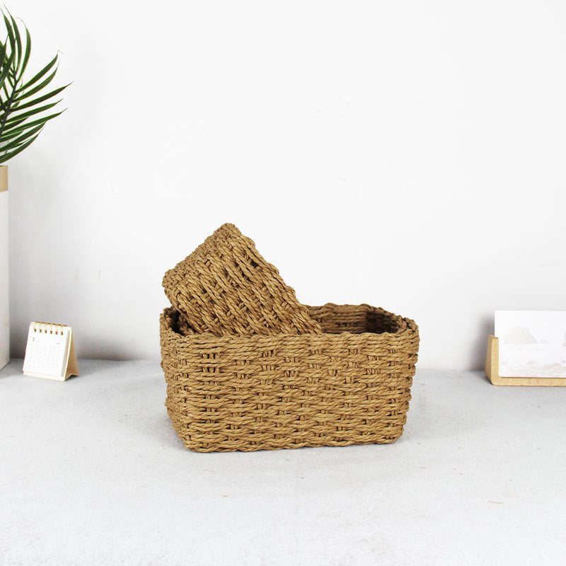 Natural Woven Storage Organizer