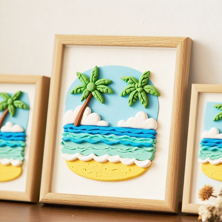 3D Coastal Landscape Wall Art