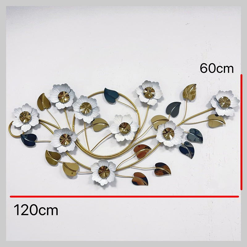 Floral Metal Wall Art Decor