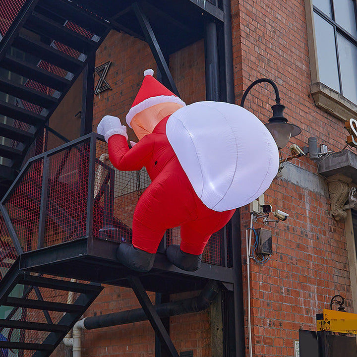 Funny Santa Climbing Figure