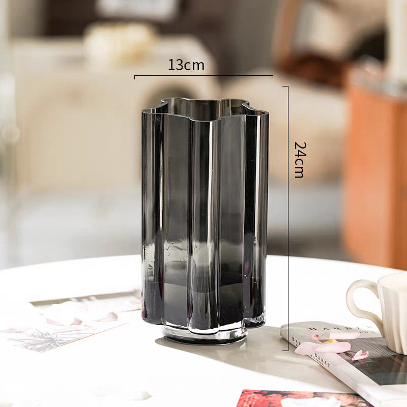 Elegant Textured Glass Vase