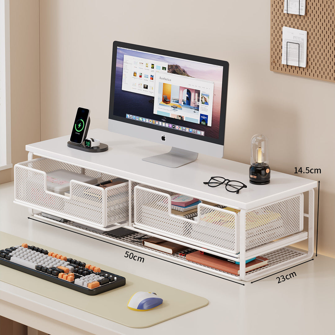 Multi-Function Desk Organizer with Mesh Storage Boxes