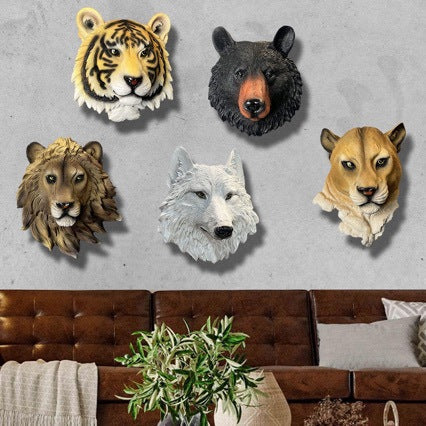 Wall decoration in animal head shape