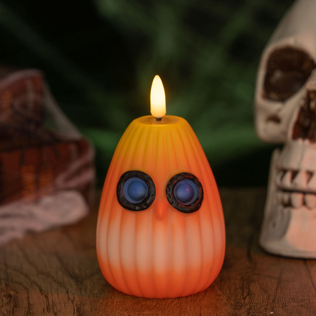 Creepy LED pumpkin lantern
