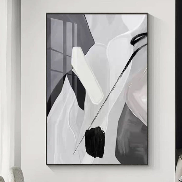 Abstract Minimalist Framed Canvas Art