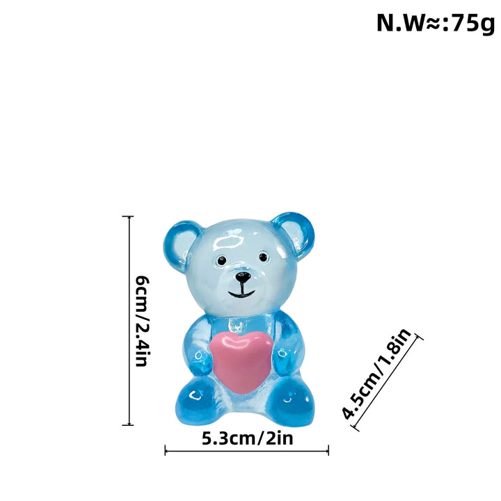 Decorative bear figure with heart