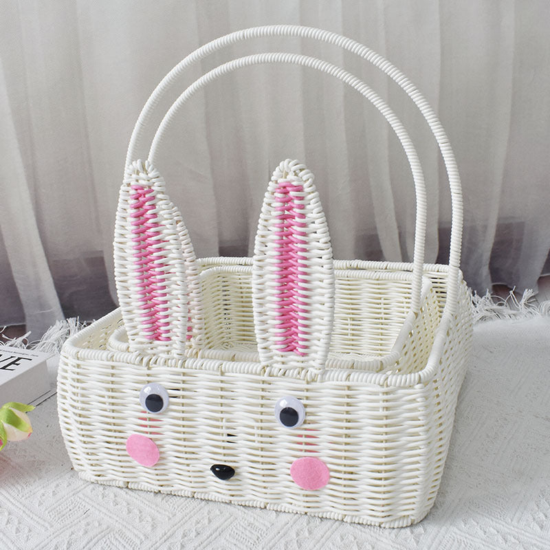 Decorative Bunny-Themed Storage Basket