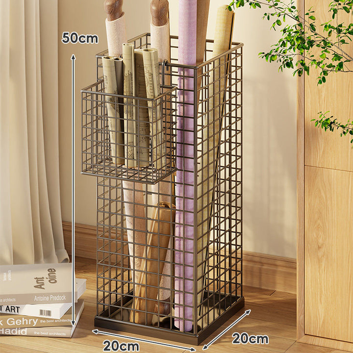 Vertical Mesh Desktop Roll Document & Utensil Organizer