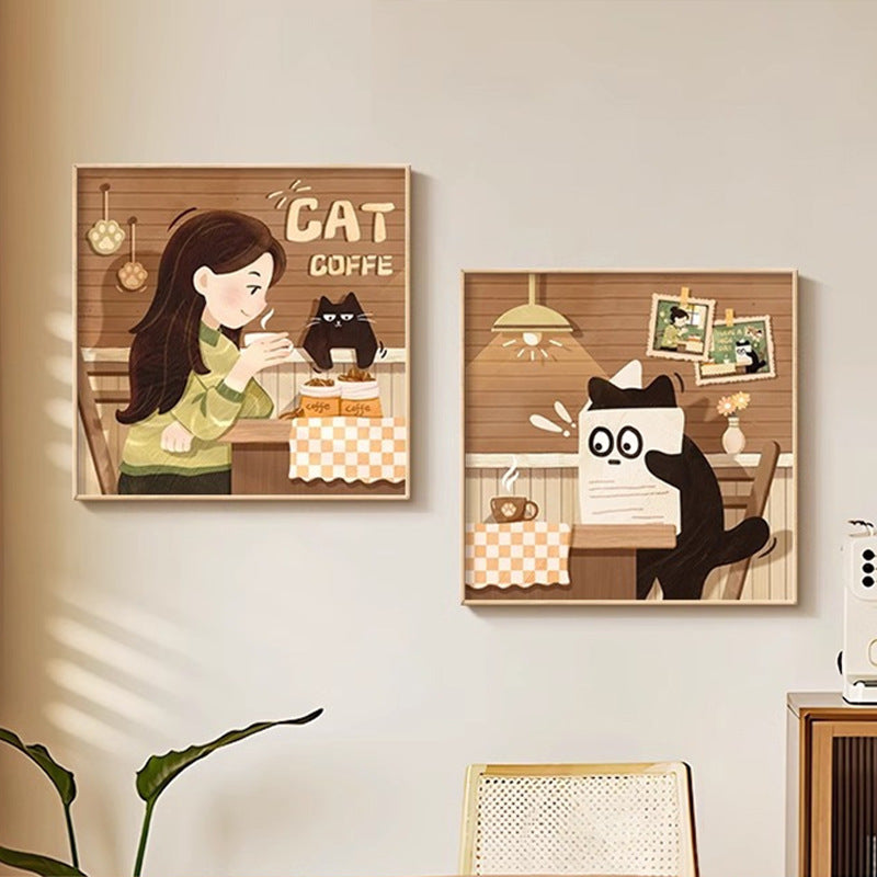 Cat-Themed Wall Art Print