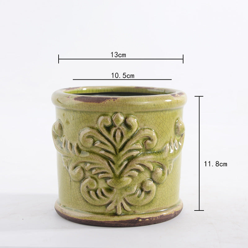 Elegant ceramic flower pot