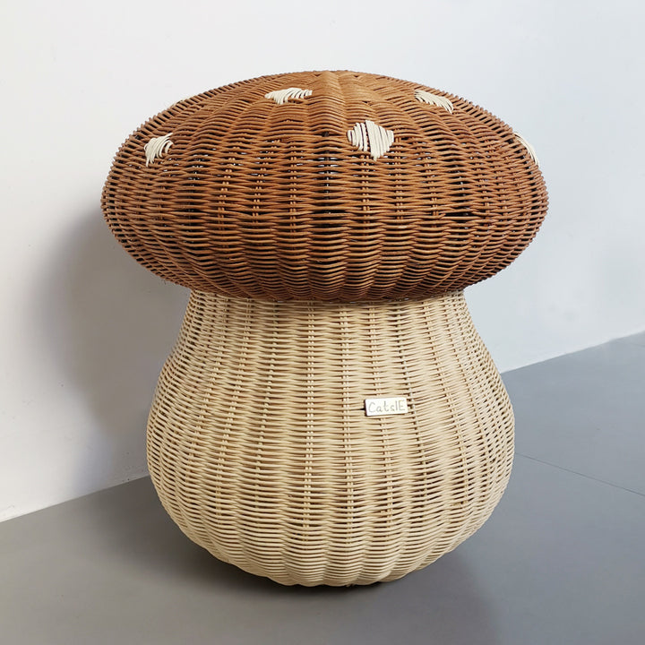 Playful basket in mushroom design