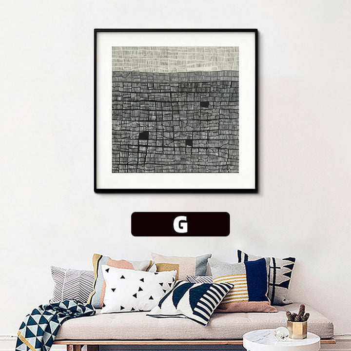 Abstract Patterned Framed Wall Art