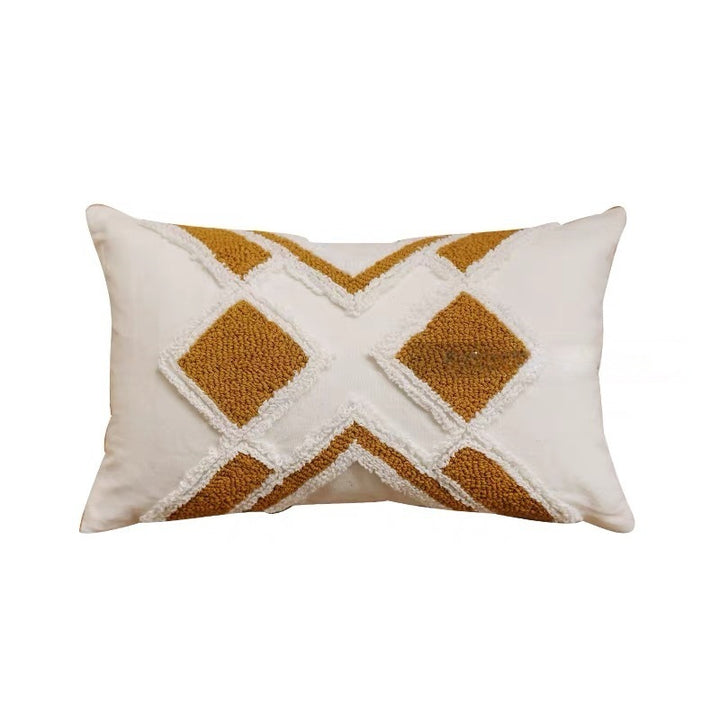 Geometric Textured Throw Pillow