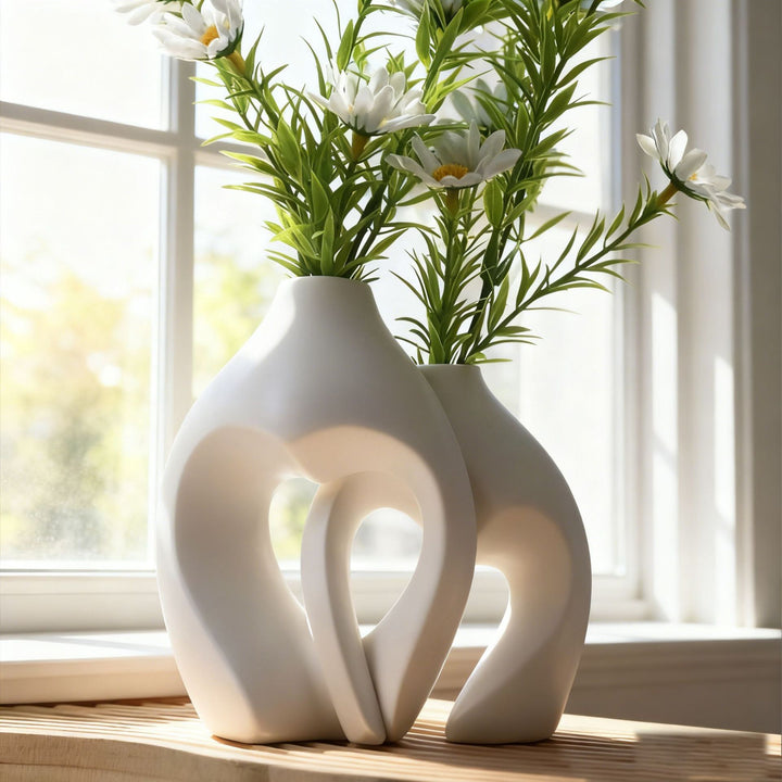 Heart-Shaped Ceramic Vase