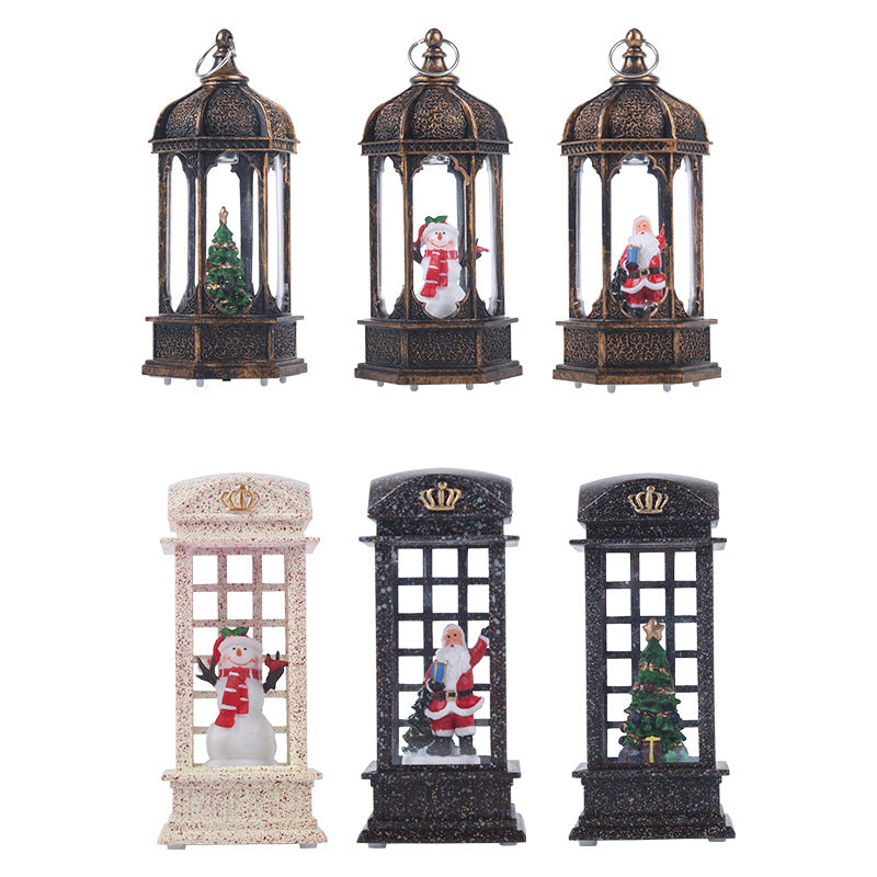 Decorative Christmas lantern with LED lighting
