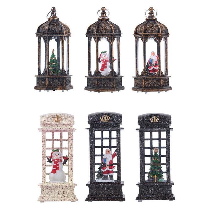 Decorative Christmas lantern with LED lighting