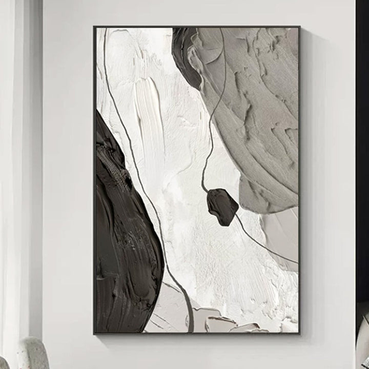 Abstract Minimalist Framed Canvas Art