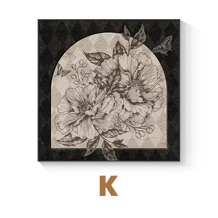 Decorative Floral Framed Artwork