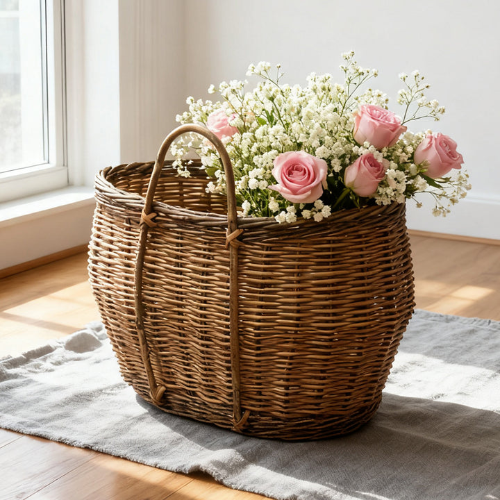 Rustic Handwoven Basket