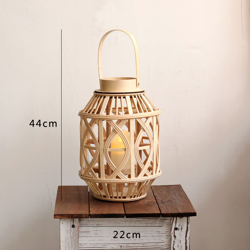 Handcrafted lantern made of rattan