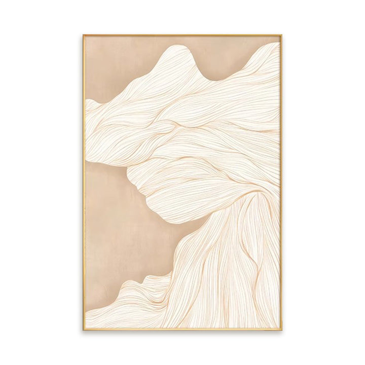 Abstract Wavy Line Framed Wall Art