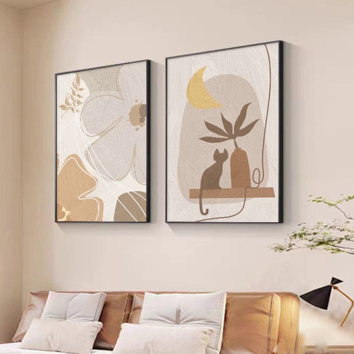 Floral Abstract Textured Wall Art