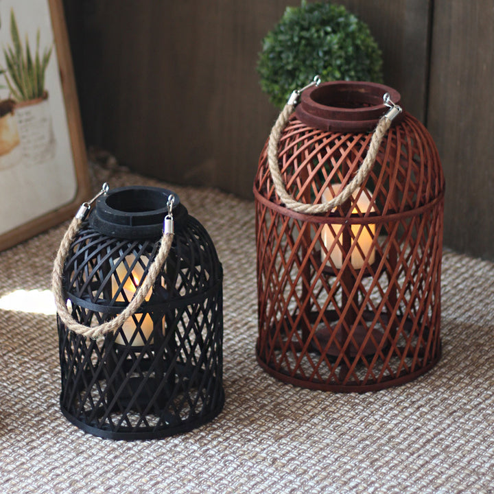 Handcrafted Rattan Lamp