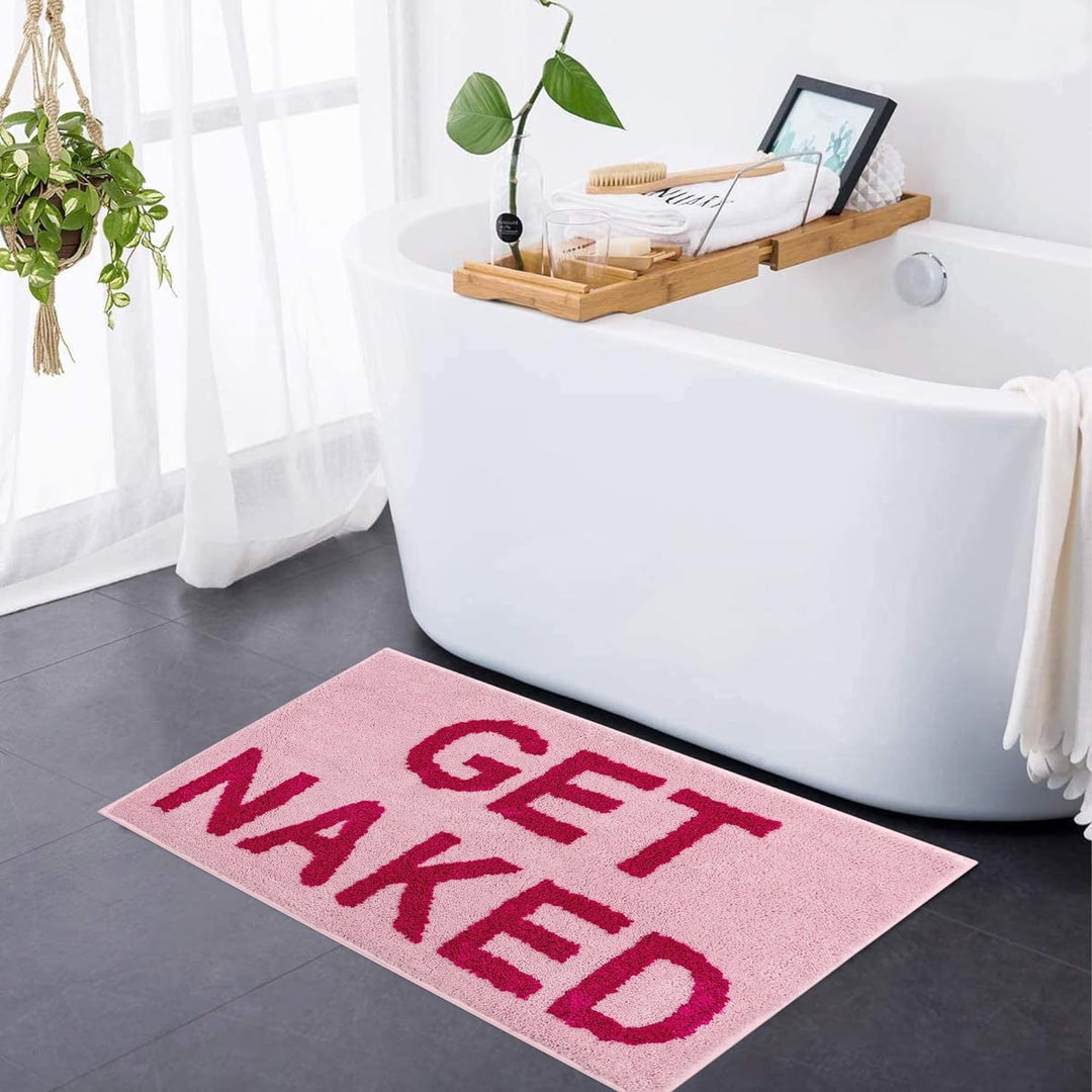 Playful Text Bath Mat