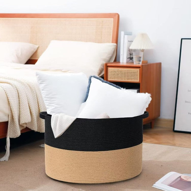 Stylish storage basket made of durable material