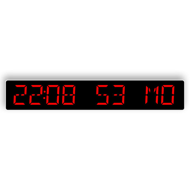 Digital wall clock with large LED display