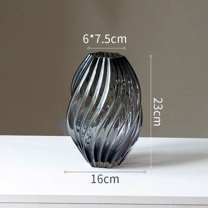 Decorative Swirl Glass Vase