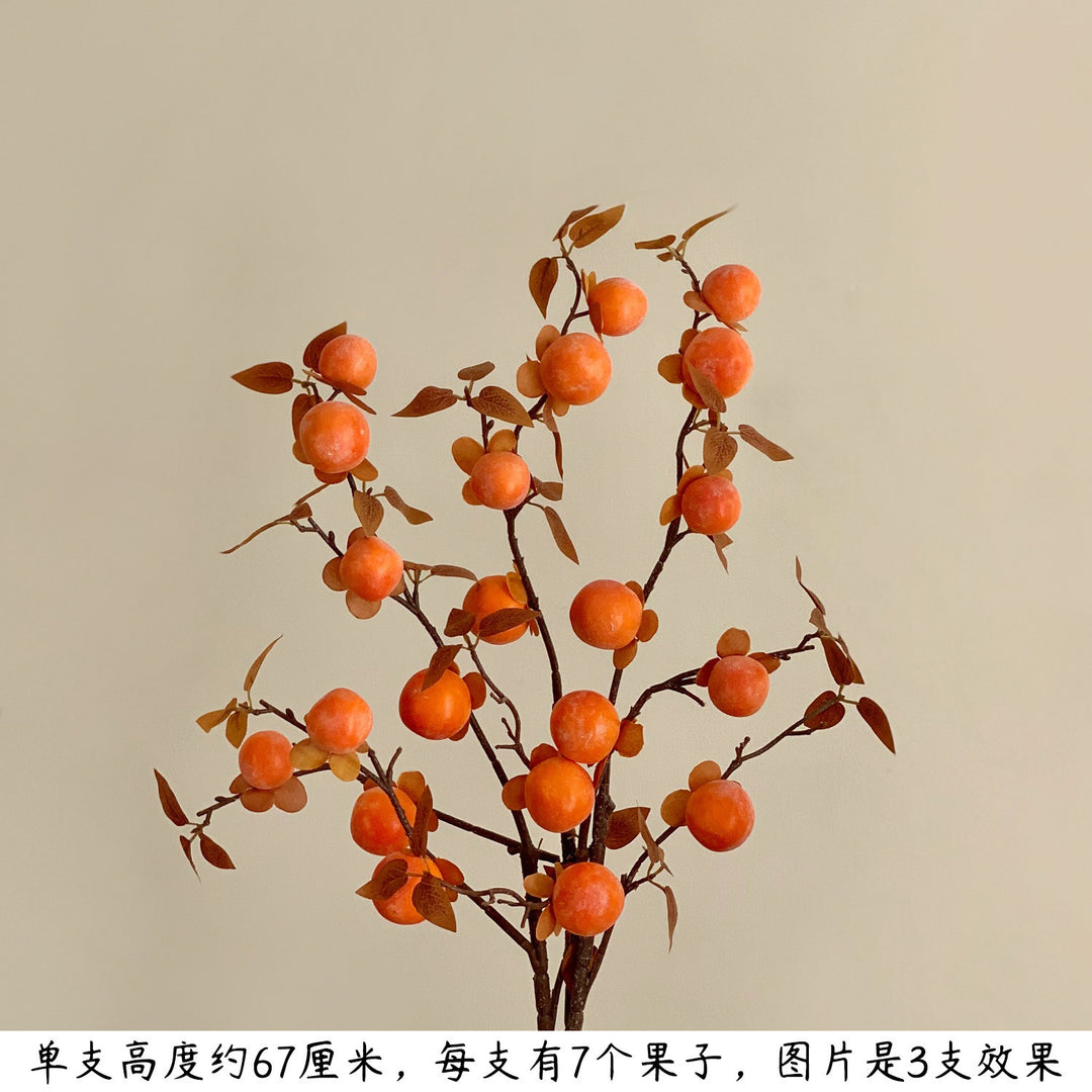 Decorative Artificial Citrus Fruit Branch