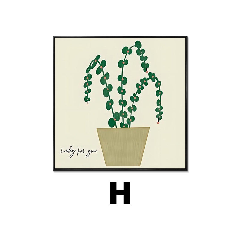 Abstract Plant-Themed Art Print