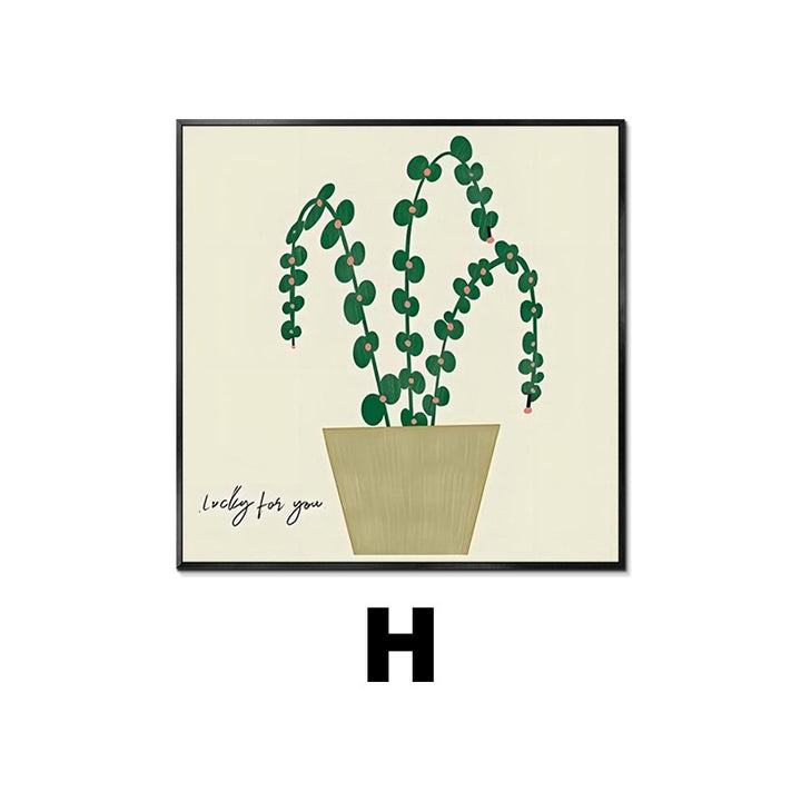 Abstract Plant-Themed Art Print