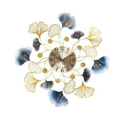 Elegant Ginkgo Leaf Decorative Wall Clock