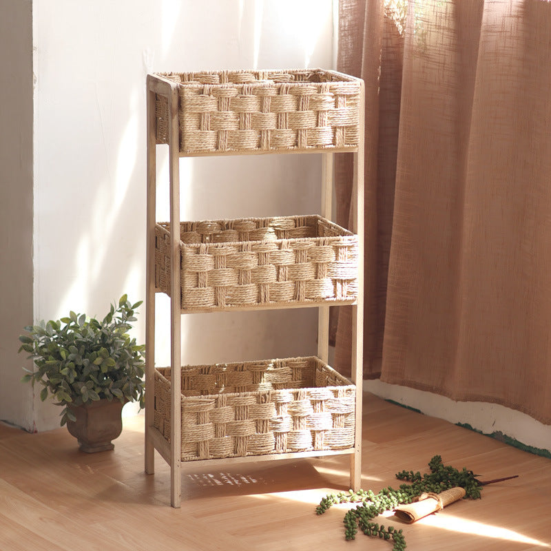 Beef Storage Tower with Woven Baskets