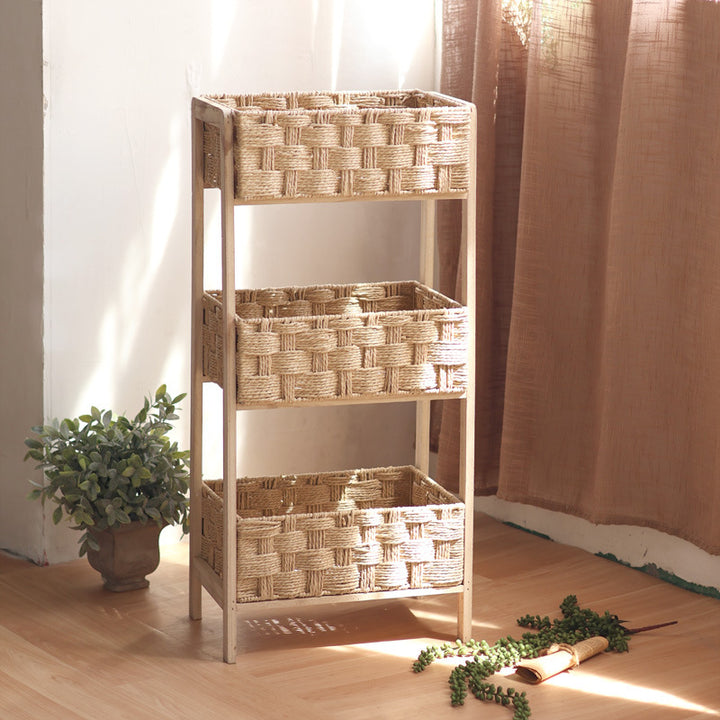 Beef Storage Tower with Woven Baskets