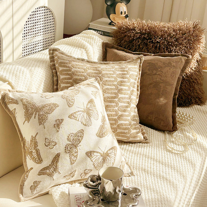 Embroidered Decorative Throw Pillow