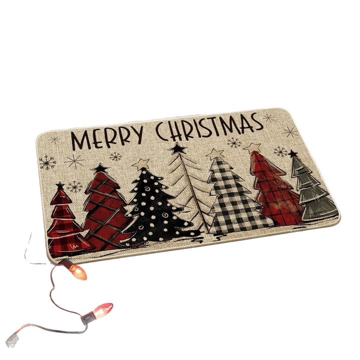 Festive Holiday Door Mat