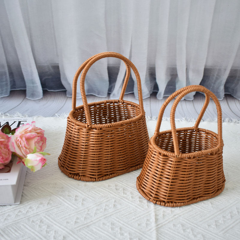 Handcrafted Natural Woven Storage Baskets
