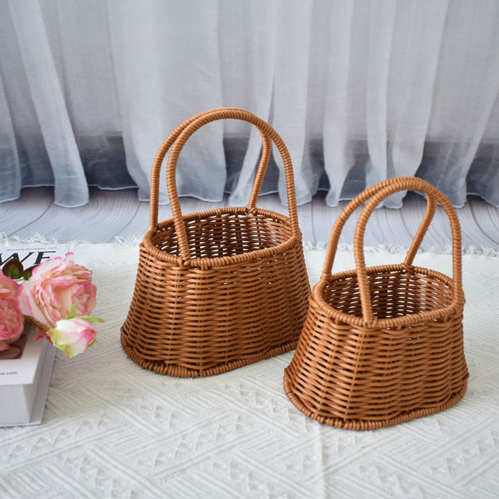 Handcrafted Natural Woven Storage Baskets