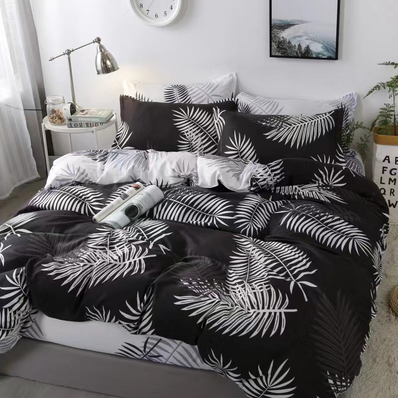 Modern Floral Pattern Duvet Cover Set