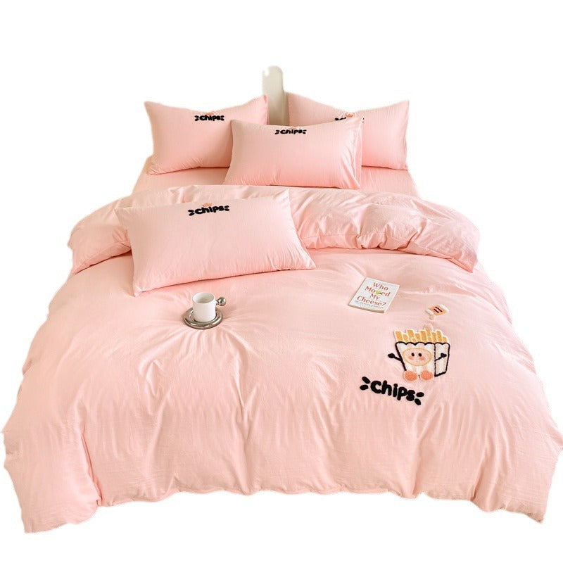 Playful Panda-Themed Duvet Cover Set