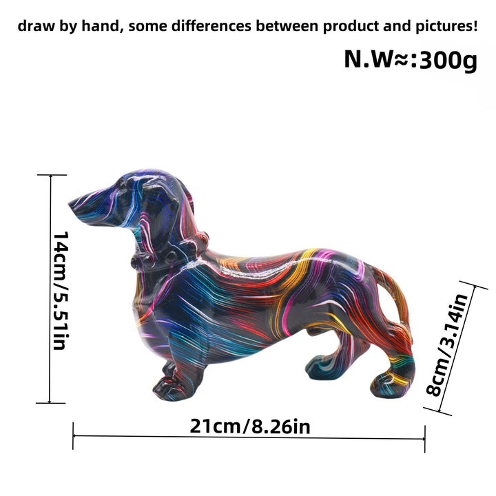 Creative decorative figure of a dachshund