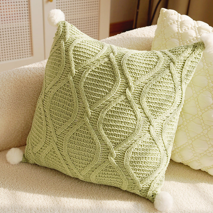 Decorative Leaf Print Cushion