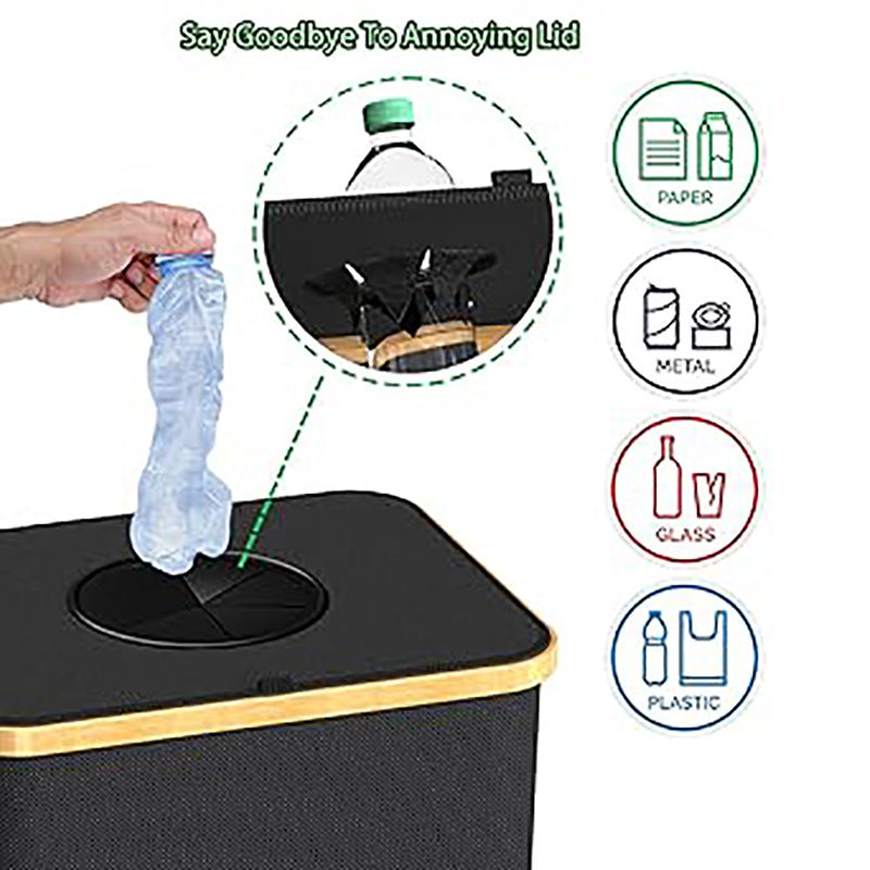 Practical waste and recycling container